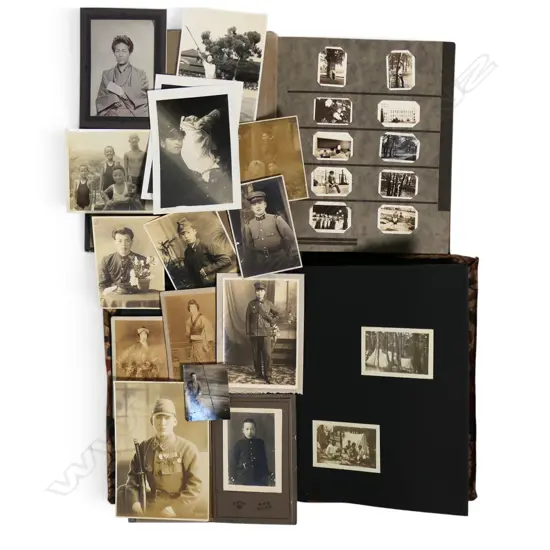 2 JAPANESE FAMILY COLLECTION PHOTOGRAPH ALBUMS 